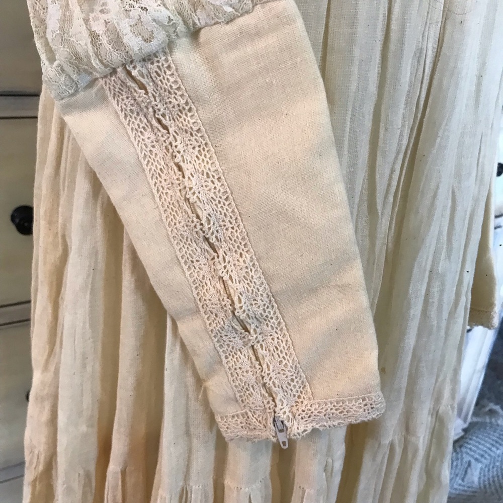 Gunne Sax High Collar Cottagecore Dress 11 - Picture 5 of 10